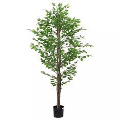 Plantă Ficus artificială 1260 frunze 200 cm verde