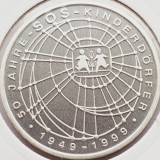 529 Germania 10 mark 1999 SOS Kinderd&ouml;rfer - D - km 198 UNC argint, Europa