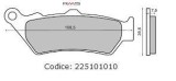 Placute Frana Moto Fata Organice MX_NEW 225101010RM - Dimensiuni in Poza