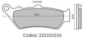 Placute frana Cod Produs: MX_NEW 225101010RM foto