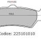 Placute frana Cod Produs: MX_NEW 225101010RM