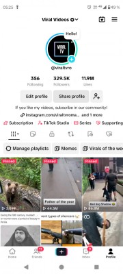 V&amp;acirc;nd cont tik tok 320k urmăritori program beta pentru monetizre foto