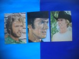 HOPCT LOT NR 1372 CLINT EASTWOOD -ACTORI/ ARTISTI-3 CARTI POSTALE-NECIRCULATE, Necirculata, Printata