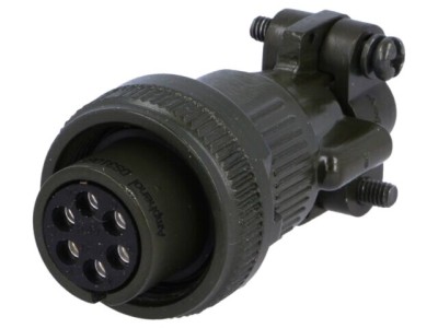 Conector circular Amphenol mufă cablu 6 PIN mamă lipire MS/DS 13A foto