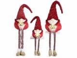 Cumpara ieftin Set 3 figurine Mos Craciun cu led 19x18x88cm, 22x21x97 cm, 14x16x65 cm