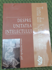 DESPRE UNITATEA INTELECTULUI foto