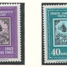 Turcia 1963 Mi 1850/53 MNH - 100 de ani de timbre