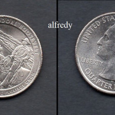 SUA 2016 Quarter, 25 Centi, Theodore Roosevelt, North Dakota, P