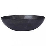 vidaXL Chiuvetă, negru, 53x40x15 cm, marmură