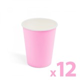Cumpara ieftin Pahare roz de hartie - 250 ml - 12 buc Best CarHome