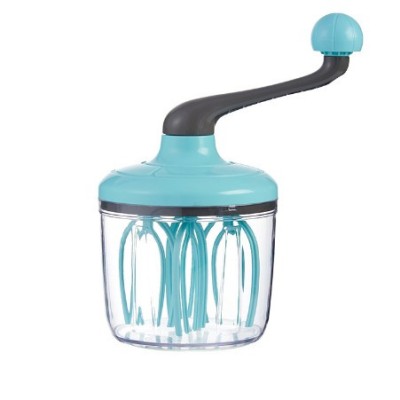 Mixer Manual, Cyrax, pentru Oua Smantana Frisca Aluat, Maner Plastic, Usor de Utilizat si Depozitat, Bol Transparent, 24.5 x 11.5 cm Verde foto
