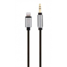 TNB Nylon lightning cable to 3.5 mm jack - 1m20 - black foto