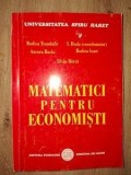 Matematici pentru economisti- Rodica Trandafir, Aurora Baciu
