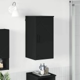 VidaXL Dulap de Baie cu ușă Negru 30 x 31.5 x 61 cm Lemn compozit