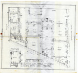 HST A1868 Plan imobil aparțin&acirc;nd parohiei Ceauș Radu București interbelic