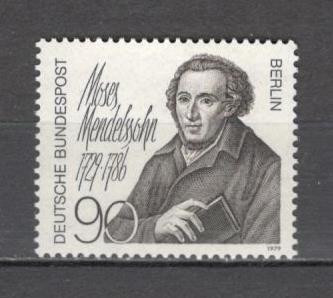 Berlin.1979 250 ani nastere M.Mendelssohn-filozof SB.874 foto