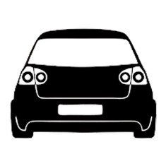 Sticker Auto Volkswagen Golf V Silueta