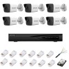 Sistem de supraveghere complet cu 6 camere IP, 4MP, lentila 2.8mm, IR 30m, NVR cu 8 canale IP cu rezolutie 4k, accesorii SafetyGuard Surveillance, HIKVISION