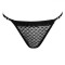 Chiloți String, Model Cu Dantelă, Inimi Strass, Culoare Negru, Mărime Unică