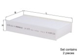 MAHLE LA 873/S Filtru, aer habitaclu