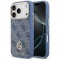 Husa MagSafe pentru Apple iPhone 17 Pro Max, Guess, 4G Strass Logo, Albastra