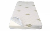 Cumpara ieftin Husa saltea 200x200x25, Aloe Vera, matlasata, lavabila, detasabila, cu fermoar 4 laturi