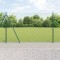 Gard Hexagonal vidaXL Verde 1.4x10 m Oțel