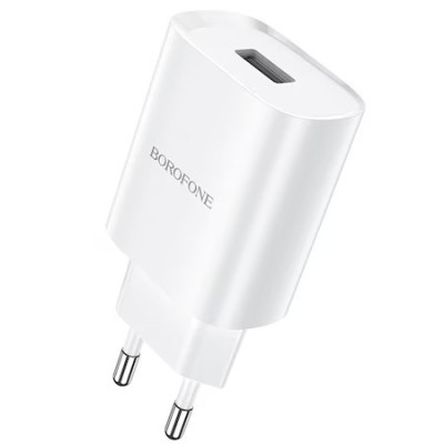 Incarcator Retea Borofone, BN1 Innovative, 2.1A, 1 X USB, Alb foto