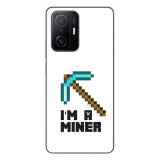 Husa compatibila cu Xiaomi Mi 11T, Mi 11T Pro Silicon Gel Tpu Model Minecraft Miner
