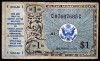 51 USA SUA MILITARY PAYMENT CERTIFICATE 1 DOLLAR 1948 SERIES 472 SR. 685C