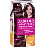 Vopsea de par semi-permanenta fara amoniac Casting Creme Gloss 515 Ciocolatiu, 180ml, L&#039;Oreal Paris