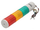 Coloană semnalizare LED roșu/ambră/verde 24V