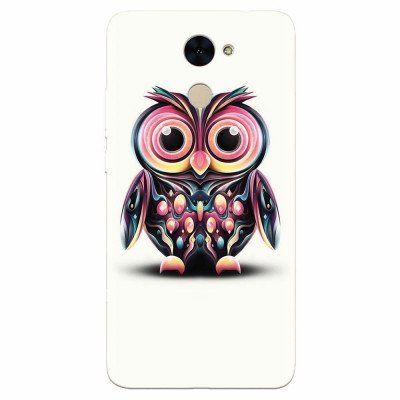Husa silicon pentru Huawei Nova Lite Plus, Colorful Owl Illustration foto
