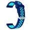 Curea din silicon compatibila cu Garmin Venu 2, Telescoape QR, 22mm, Olympic Blue