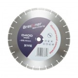 Disc diamantat segmentat 400x25.4mm, segment 10mm pentru beton armat, pavele, boltari, piatra dura Breckner Germany