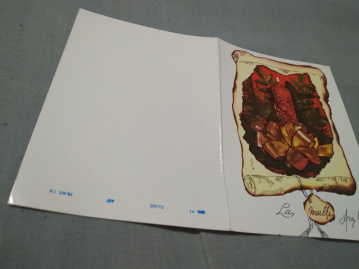CARTE POSTALA FELICITARE CIRCULATA