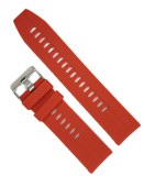 Cumpara ieftin Curea SmartWatch Roșu din Silicon &ndash; 20/22 mm &ndash; Textură Mată &ndash; Cataramă Inox &ndash;