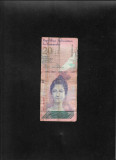 Venezuela 20 bolivari bolivares 2011 seria61807387 uzata