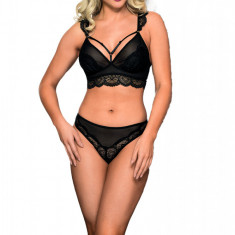 Set Lenjerie Sexy 2 Piese Negru S/M