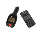 Cumpara ieftin Modulator si transmitator FM auto, Blow 07355, cu telecomanda, ecran LCD, suport SD si USB, 12-24V, negru