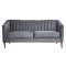 Canapea Belle 208x80x85 cm Material Catifea Gri (cod AF 2425-74)