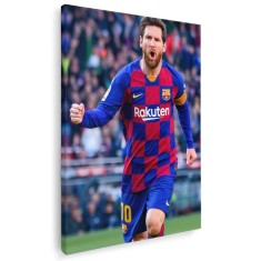 Tablou Messi Lionel fotbalist 1700 Tablou canvas pe panza CU RAMA 20x30 cm