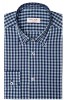 Camasa Barbati Slim Bleumarin Carouri Bumbac Elastan Fabricata in Romania Casual Moderna