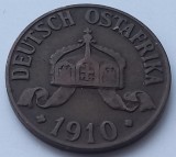 Africa de Est Germana 1 Heller 1910 - Moneda Veche