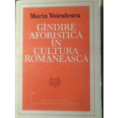 GANDIRE AFORISTICA IN CULTURA ROMANEASCA-MARIN VOICULESCU
