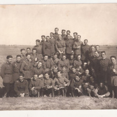 Fotografie grup Militari , WWI , Dimensiune 225x170 mm , stare buna