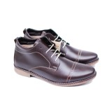 Ghete barbati din piele naturala casual, elegante Bond 2 maro - Made in Romania