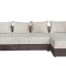 Coltar Extensibil Dana, 300X145X70 cm, Maro, Crem