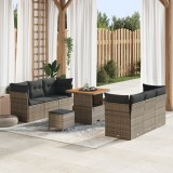 VidaXL Set de canapele pentru grădină Manual 9 pcs Gri 80 x 80 x 71 cm