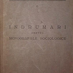 INDRUMARI PENTRU MONOGRAFIILE SOCIOLOGICE